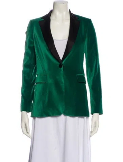 Pre-owned Alice And Olivia Blazer In Green