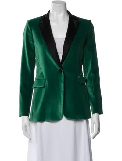 Pre-owned Alice And Olivia Blazer In Green