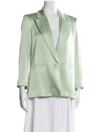 Pre-owned Alice And Olivia Blazer In Green