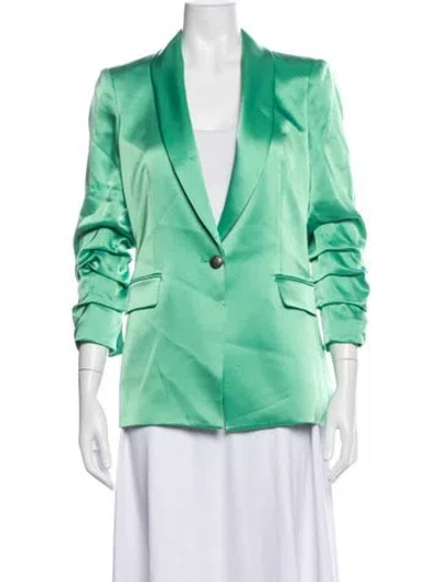 Pre-owned Alice And Olivia Blazer In Green