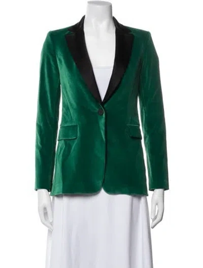 Pre-owned Alice + Olivia Blazer In Green