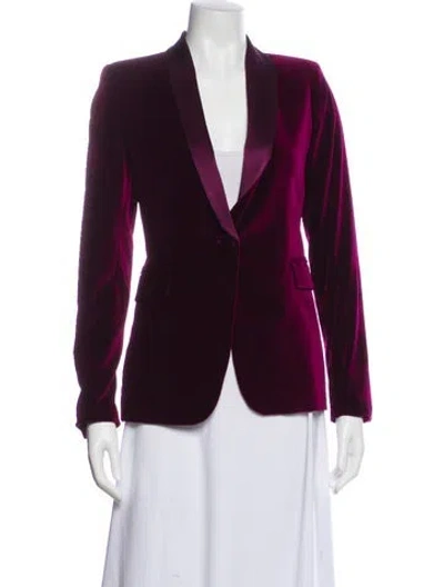 Pre-owned Alice And Olivia Blazer In Purple