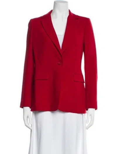 Pre-owned Alice And Olivia Blazer In Red