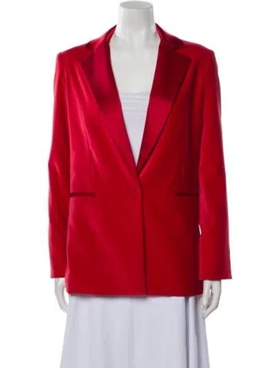Pre-owned Alice And Olivia Blazer In Red