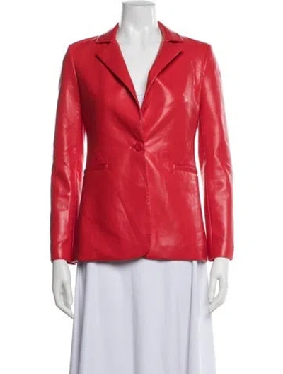 Pre-owned Alice And Olivia Blazer In Red