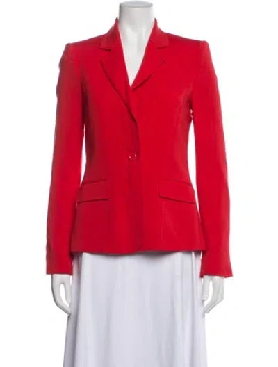 Pre-owned Alice And Olivia Blazer In Red
