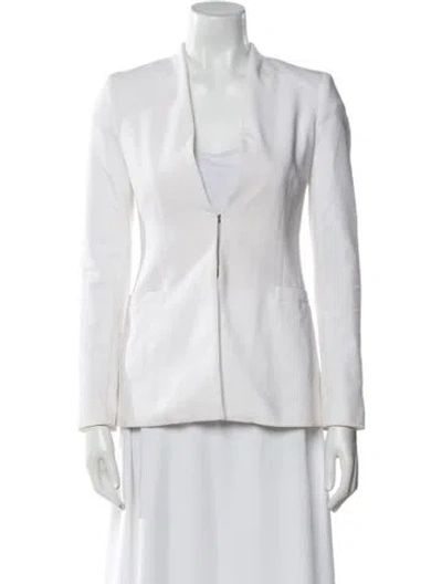 Pre-owned Alice And Olivia Blazer In White