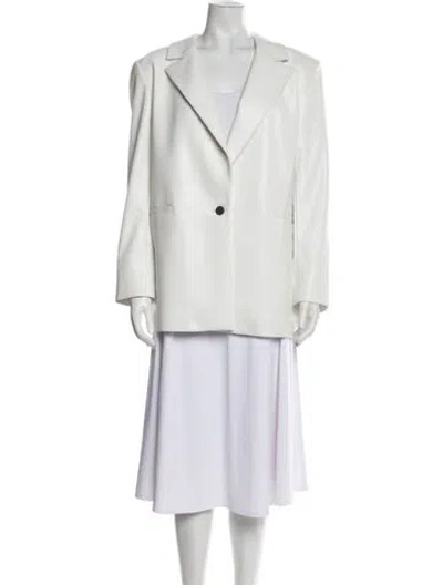 Pre-owned Alice And Olivia Blazer In White