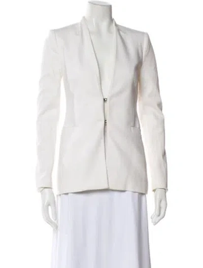Pre-owned Alice And Olivia Blazer In White