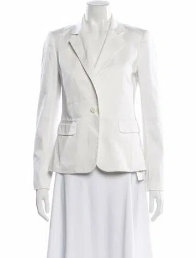 Pre-owned Alice And Olivia Blazer In White