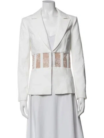 Pre-owned Alice And Olivia Blazer In White