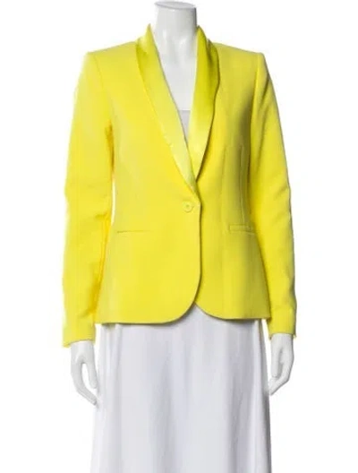 Pre-owned Alice And Olivia Blazer In Yellow
