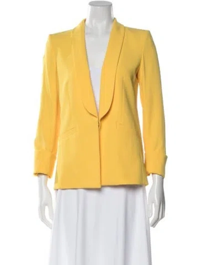 Pre-owned Alice And Olivia Blazer In Yellow