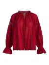 Alice And Olivia Blouse In Red