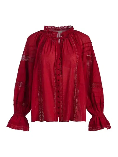 Alice And Olivia Blouse In Red