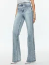 Alice And Olivia Bodie High Rise Bootcut Studded Jean In Lexi Light Blue