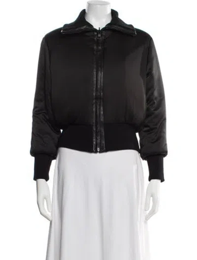 Pre-owned Alice And Olivia Bomber Jacket In Black