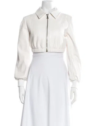 Pre-owned Alice And Olivia Bomber Jacket In Neutrals
