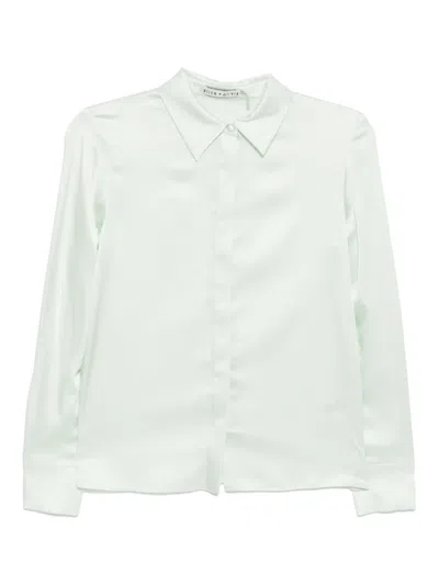 Alice And Olivia Brady Shirt In White