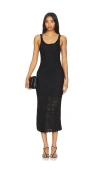 Alice And Olivia Bray Luster Crochet Dress In É»‘è‰²