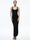 Alice And Olivia Bray Luster Crochet Dress In Black
