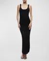 Alice And Olivia Bray Luster Crochet Dress In Black