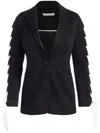 Alice And Olivia Breanne Fitted Blazer In Black