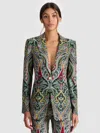 Alice And Olivia Paisley-pattern Blazer In Multi