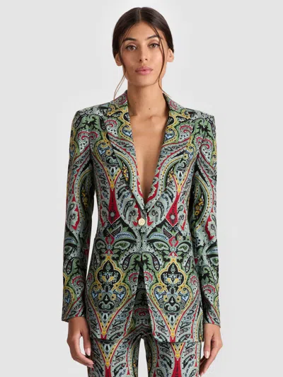 ALICE AND OLIVIA BREANN PRINTED BLAZER