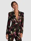 Alice And Olivia Breann Printed Blazer In Multi