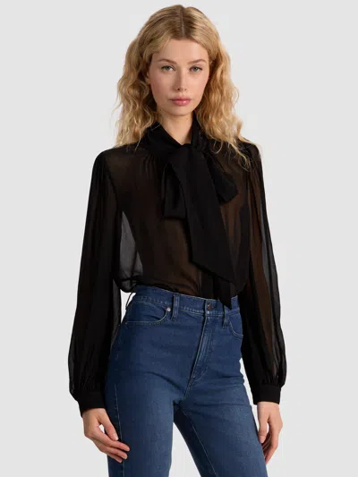 Alice And Olivia Brentley Blouse In Black