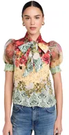 ALICE AND OLIVIA BRENTLEY BLOUSE OAKLEY