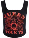 Alice And Olivia Breslin Bustier-oberteil Aus Baumwoll-jersey Mit Print In Black