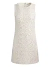 Alice And Olivia Cade Embellished Sleeveless Shift Dress In Multi