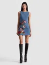 Alice And Olivia Embroidered-floral Mini Dress