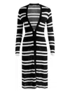Alice And Olivia Callan Striped Maxi Cardigan