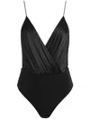 Alice And Olivia Callie Tank Bodysuit In Black