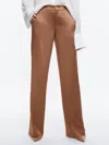 Alice And Olivia Calvin Wide-leg Pants In Brown