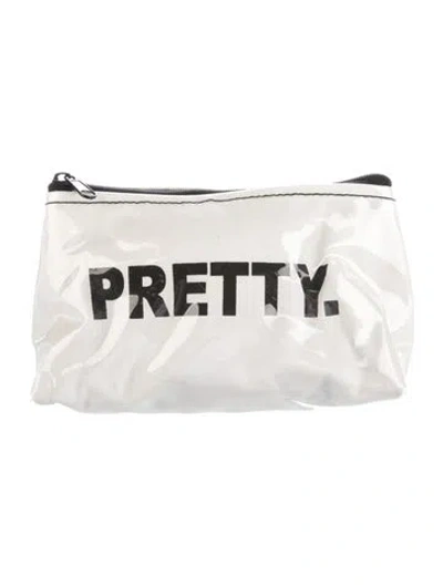 Pre-owned Alice And Olivia Canvas Cosmetic Bag In Neutral