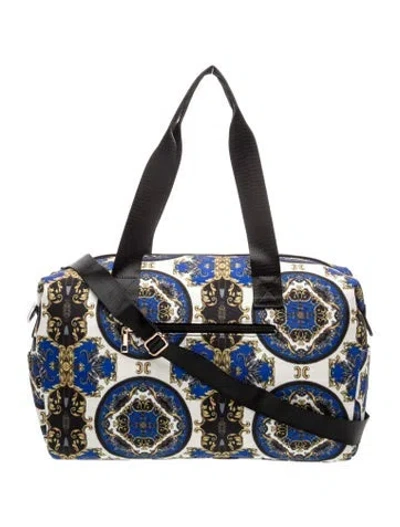 Pre-owned Alice And Olivia Canvas Messenger Bag In Blue