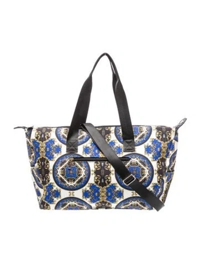 Pre-owned Alice And Olivia Canvas Tote In Blue