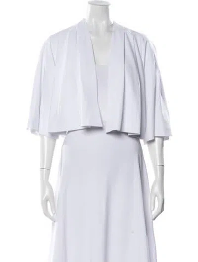 Pre-owned Alice And Olivia Cape In White