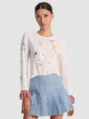 Alice And Olivia Carolann Pullover In Multi