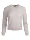 Alice And Olivia Carolee Cashmere Pullover In Gray