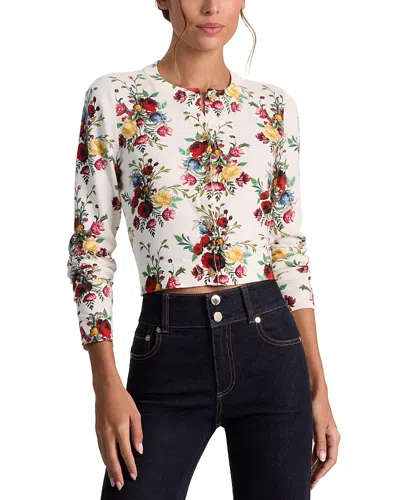 ALICE AND OLIVIA ALICE AND OLIVIA CARSON CREWNECK CARDIGAN SWEATER