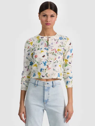 Alice And Olivia Carson Printed Cardigan