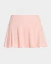 Alice And Olivia Carter Low-rise Pleated Mini Skirt