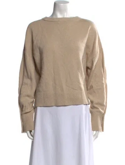 Pre-owned Alice And Olivia Cashmere Bateau Neckline Sweater In Neutral