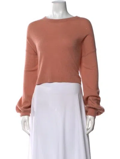 Pre-owned Alice And Olivia Cashmere Bateau Neckline Sweater In Pink