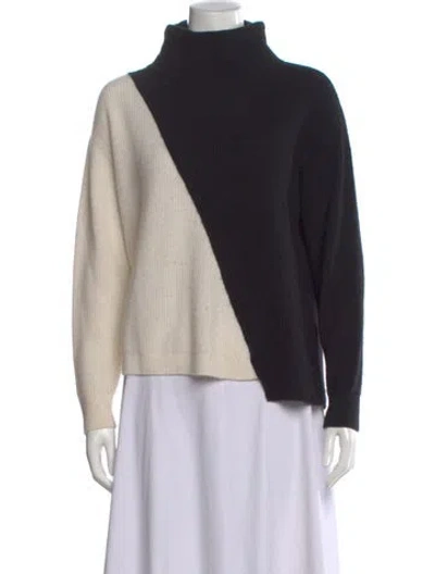 Pre-owned Alice And Olivia Cashmere Colorblock Pattern Sweater In Multi